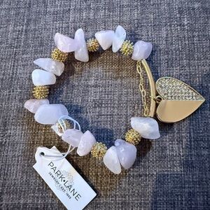 Park Lane Gold and pink Stone Bracelet